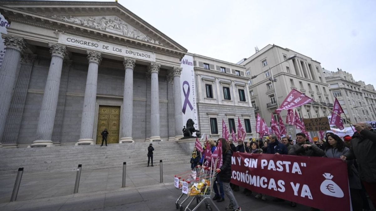 Manifestación en la capital española para demandar ayudas económicas para celíacos y sensibles al gluten